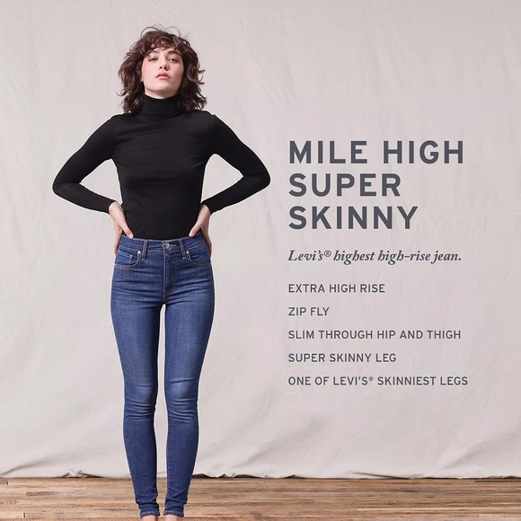 Levi’s mile high super skinny jeans - Picture 7 of 7